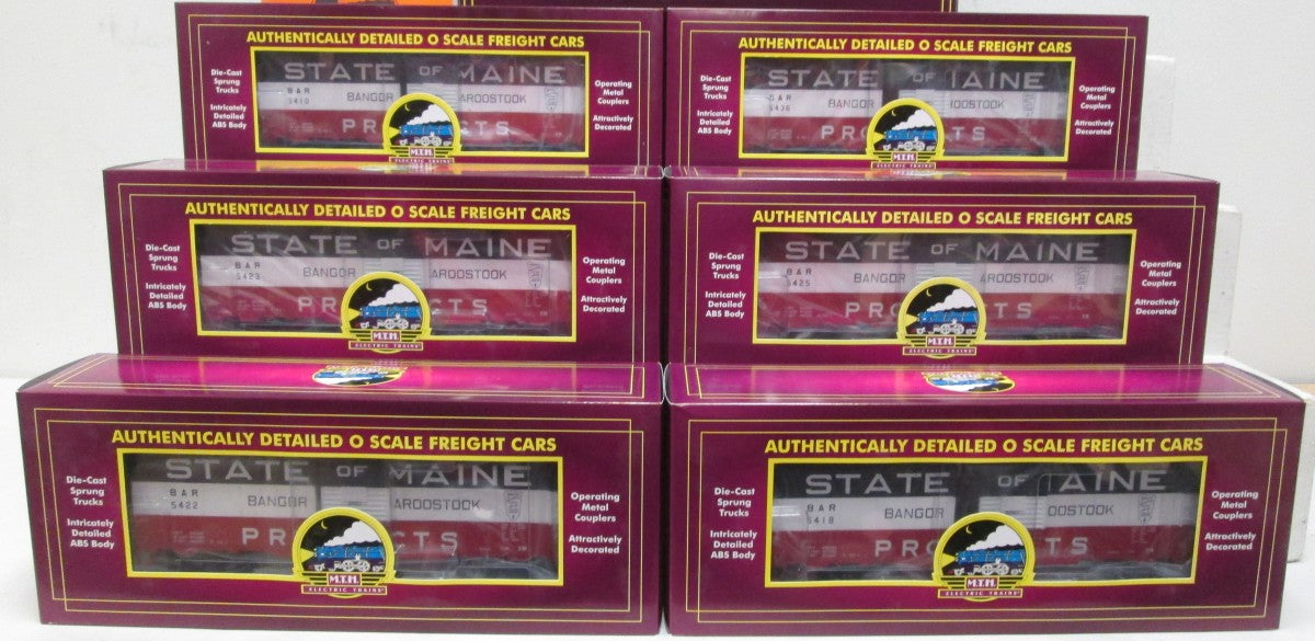 MTH 20-90630 State of Maine 40' AAR O Gauge Freight Car Set