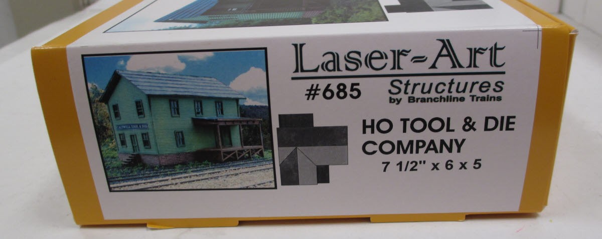 Branchline Trains 685 HO Scale Caldwell Tool & Die Laser Art Building
