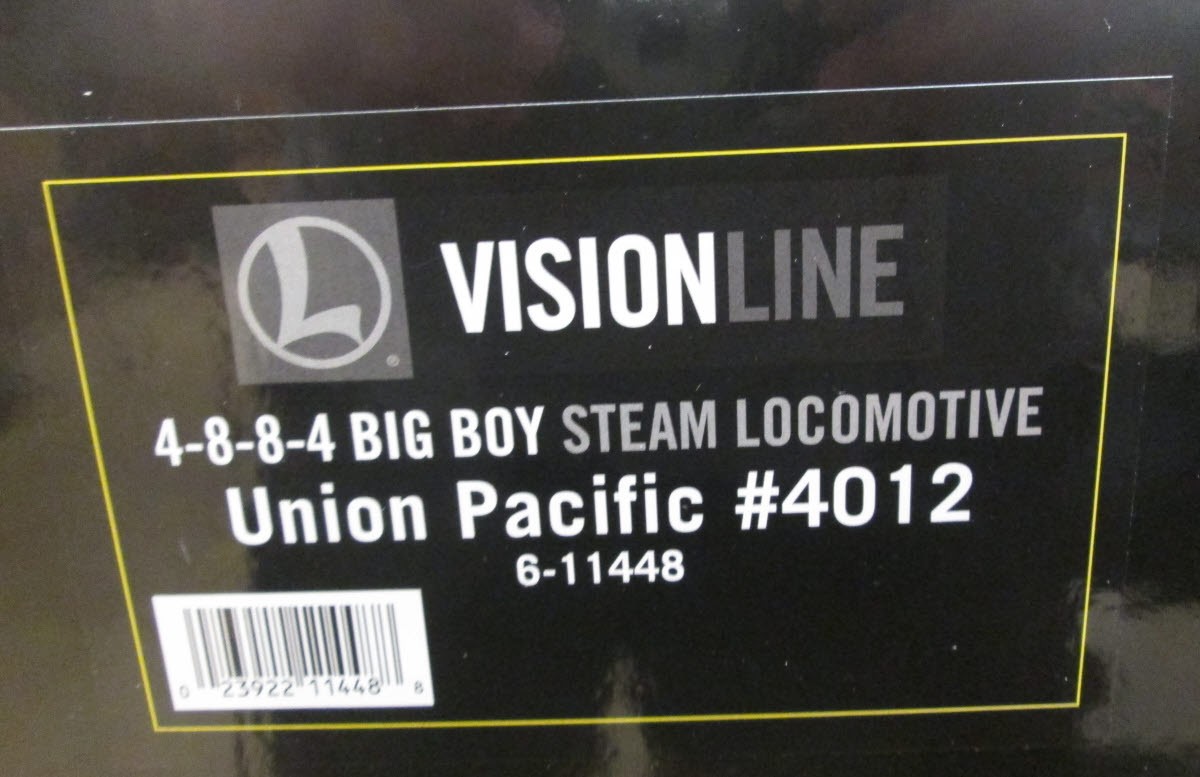 Lionel 6-11448 O VISIONLINE Union Pacific 4-8-8-4 Big Boy Steam Locomotive #4012