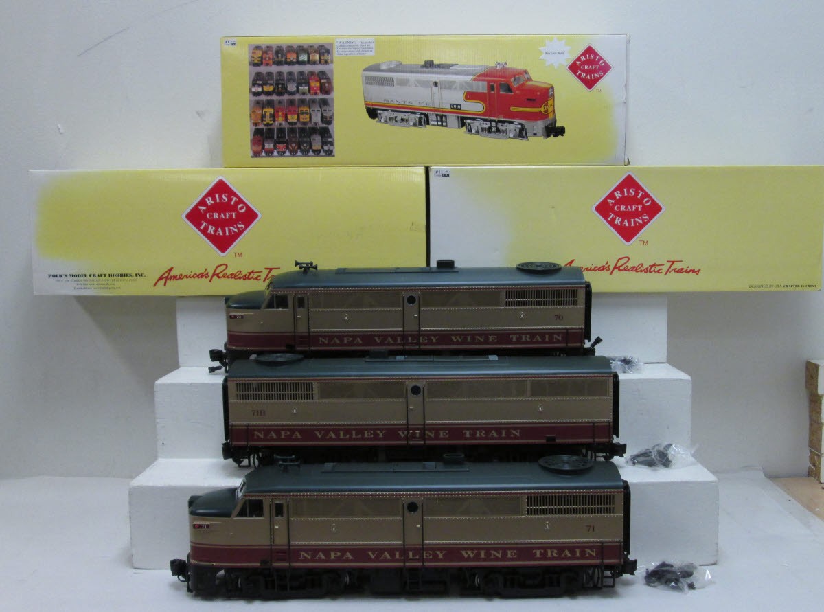 Aristo-Craft 223323 Napa Wine Valley Alco FA-1 A-B-A G Gauge Diesel Train Set