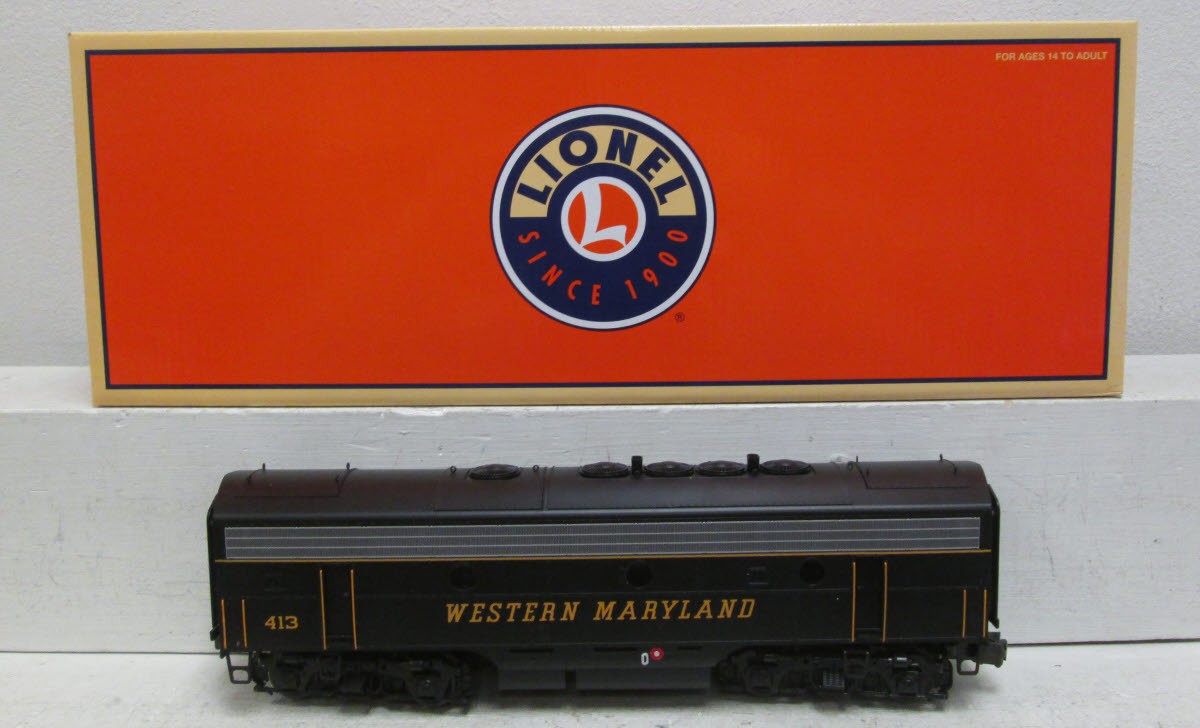 Lionel 6-34693 Western Maryland Non-Powered F-7 B-Unit Diesel Locomotive #413