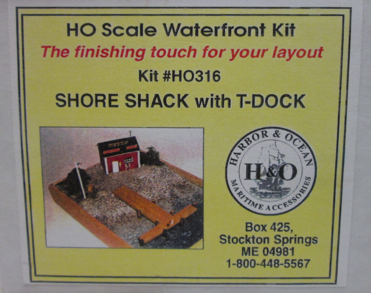 Harbor & Ocean HO316 Shore Shack w/T-Dock Laser-Cut Kit