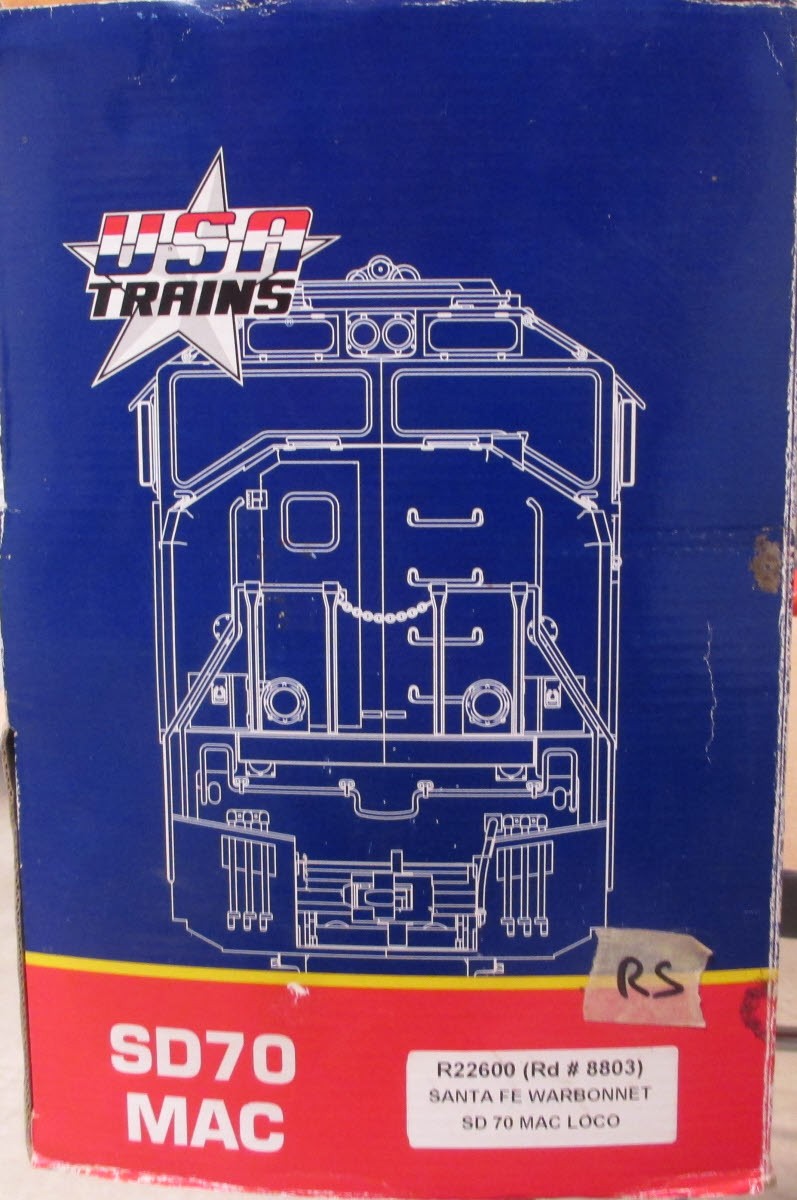 USA Trains R22600 G Gauge Santa Fe EMD SD70MAC Diesel Engine #8803