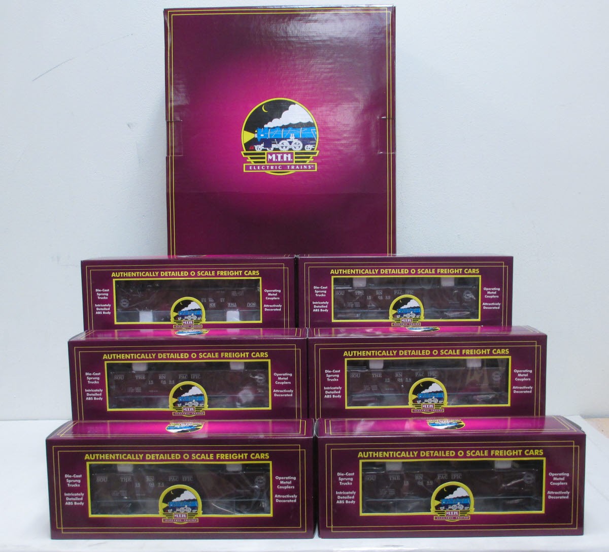 MTH 20-90504 O SP 50 Ton Composite Drop Bottom Gondola Car Set (Set of 6)