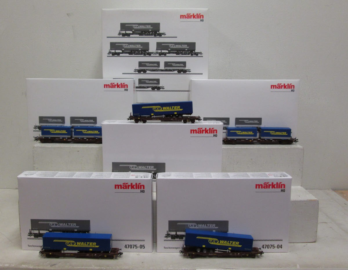 Marklin 47075 Flat Car w/Trlr 51 Walter