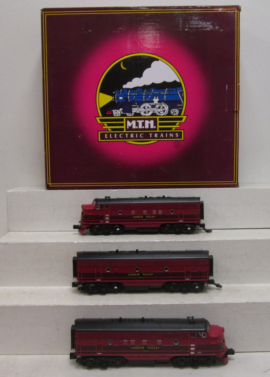 MTH 20-20401-1 Lehigh Valley F-3 ABA Diesel Engine Set w/PS 3.0 #514/518/514B