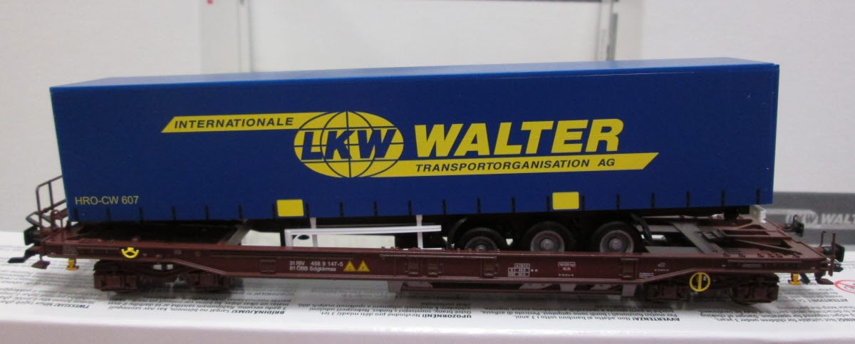 Marklin 47075 Flat Car w/Trlr 51 Walter