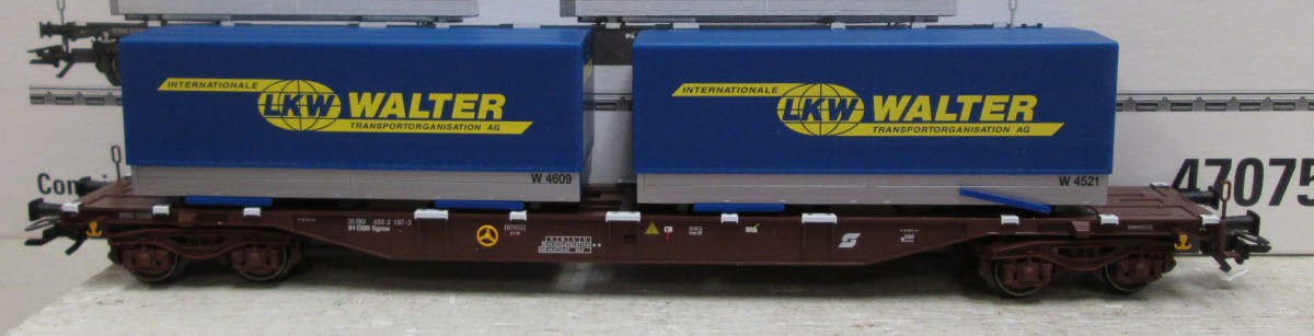 Marklin 47075 Flat Car w/Trlr 51 Walter