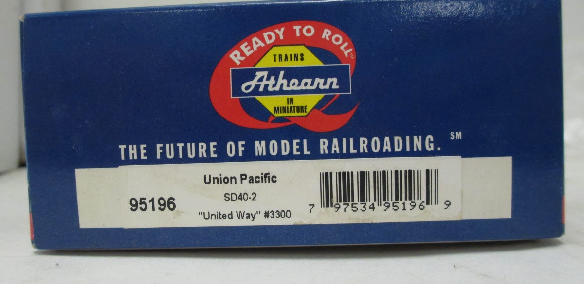 Athearn 95196 HO Scale UP/United Way SD40-2 Diesel Locomotive #3300