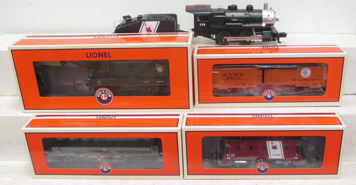Lionel 6-81023 Central New Jersey Yard Boss O Gauge Steam Freight Train Set