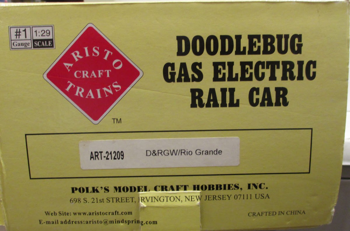Aristo-Craft 21209 G Denver & Rio Grande Western Gas Electric Doodlebug #M-3