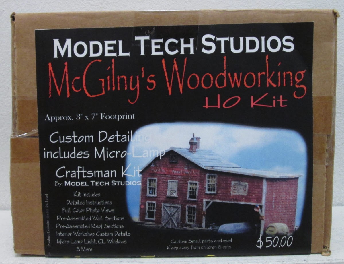 Model Tech Studios 0016 HO Scale McGilny's Woodworking Craftsman Kit