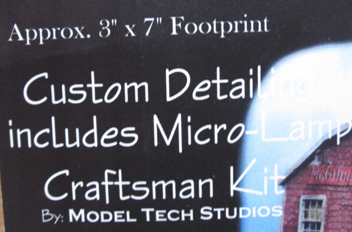 Model Tech Studios 0016 HO Scale McGilny's Woodworking Craftsman Kit