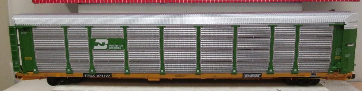 USA Trains R17180 Burlington Northern Bi-level Auto Carrier (Metal Wheels)