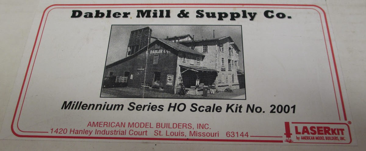 American Model Builders 2001 HO Scale Laser Art Dabler Mill & Supply Co. Kit