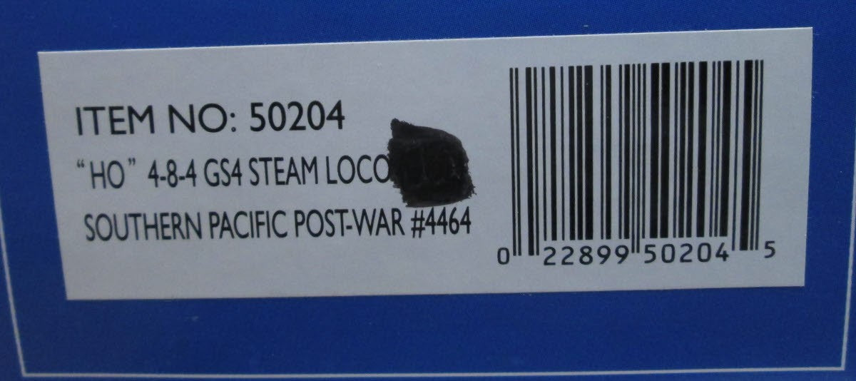 Bachmann 50204 HO Southern Pacific GS4 4-8-4 Steam Locomotive #4464 w/DCC