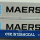 K-Line K776420 CSX Flat Car w/ 2 Containers LN/Box