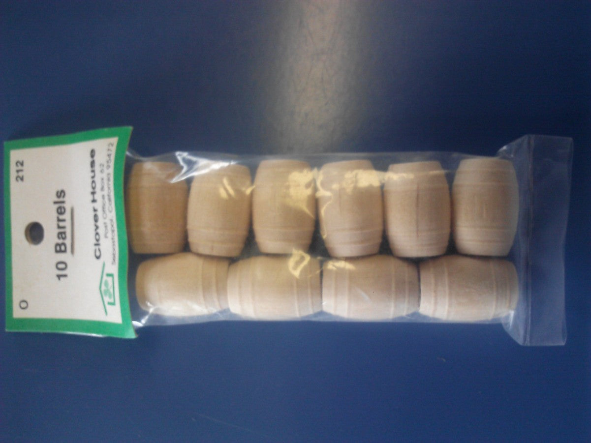 Clover House 212 O Scale Barrels (Pack of 10)