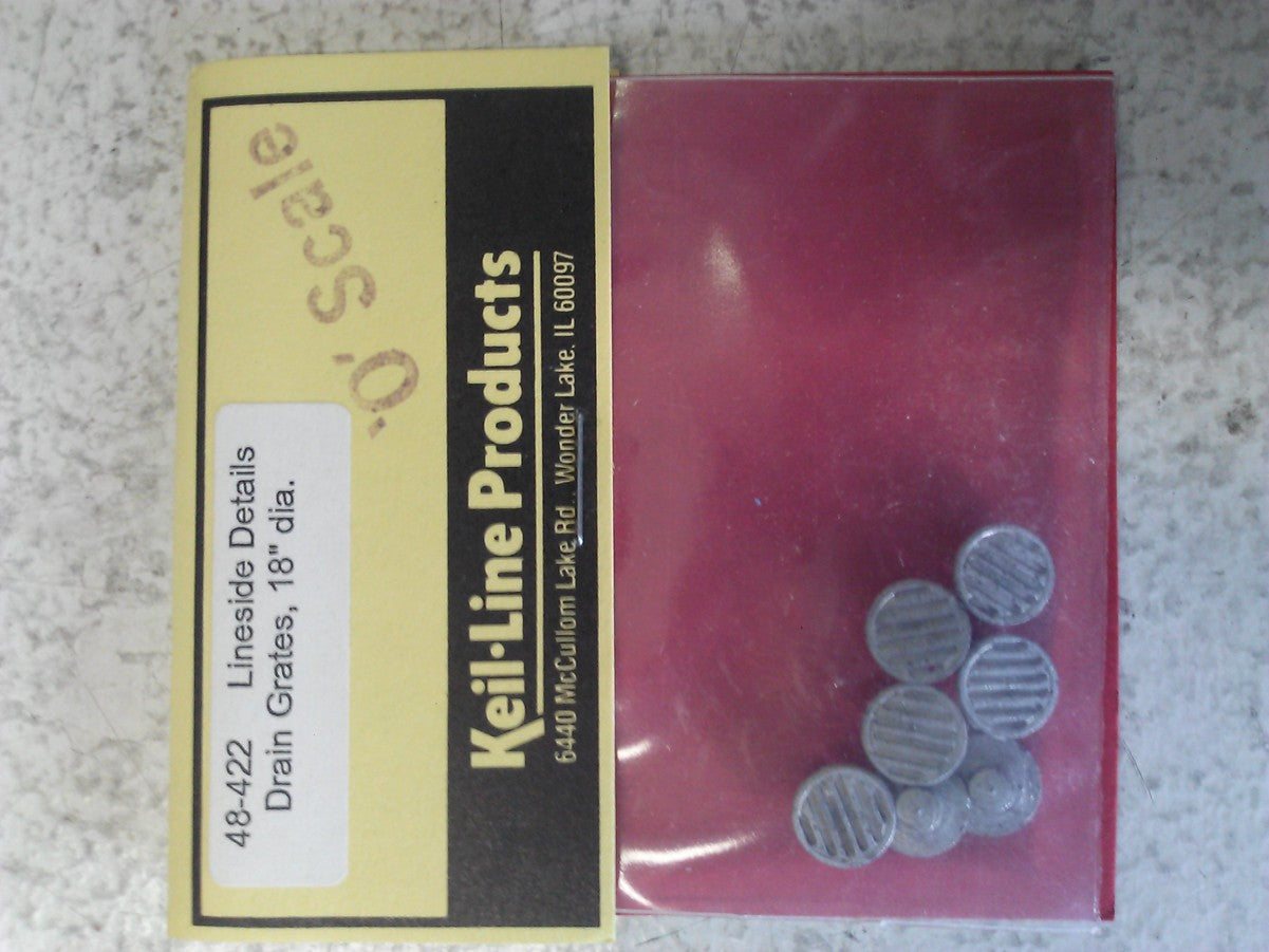 Keil-Line Products 48422 O 18" Diameter Drain Grates (Pack of 6)