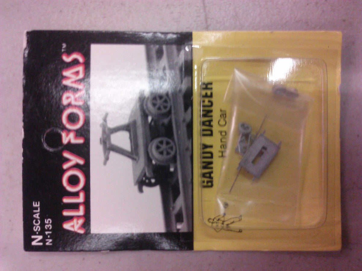 Alloy Forms 135 N Gandy Dancer Hand Car Metal Unpainted Kit