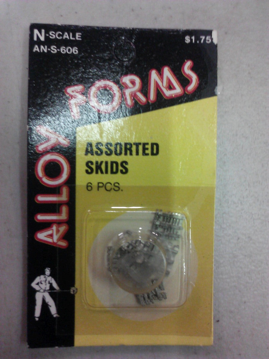 Alloy Forms AN-S-606 N Assorted Skids (6 Pieces) Unpainted