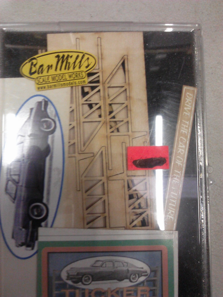 Bar Mills 90802 Laser-Cut Wood Billboards Large, For HO & O Tucker Automobiles