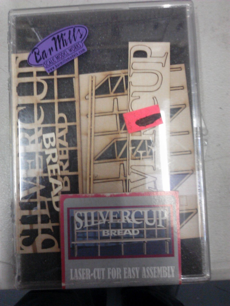 Bar Mills 90702 Laser-Cut Wood Billboards Large, For HO & O Silvercup Bread