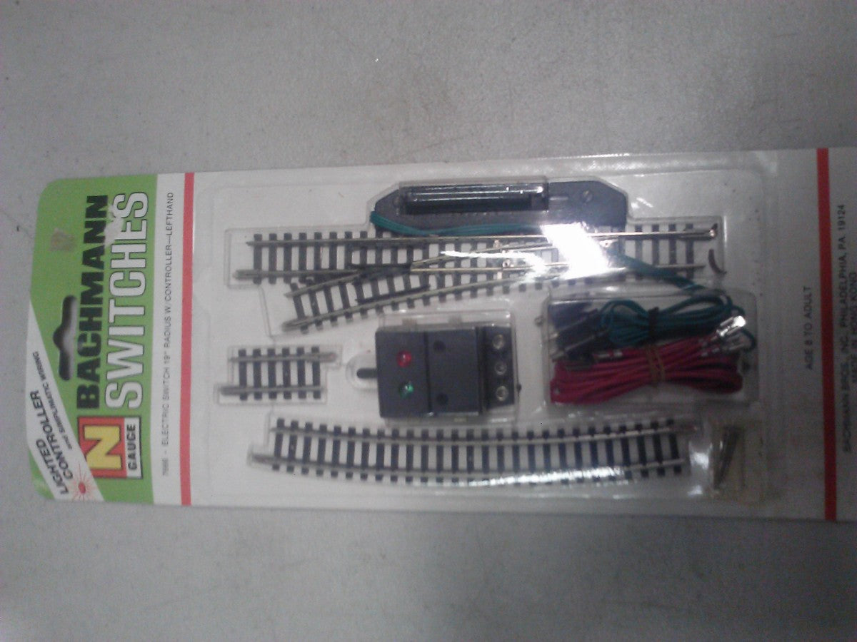 Bachmann 7666 N Left Hand Remote Control Switch Turnout