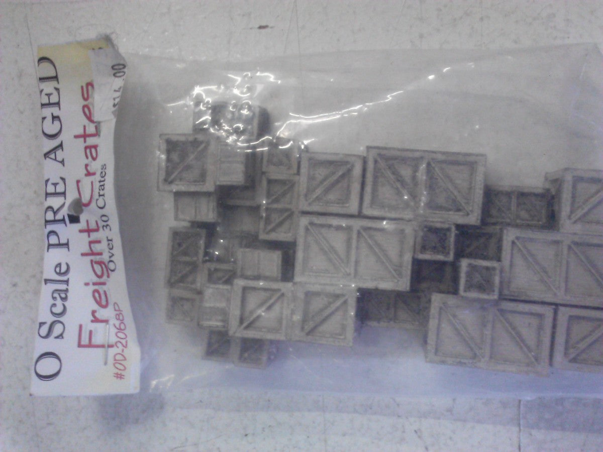Model Tech Studios 0D2068P Over 30 Freight Crates