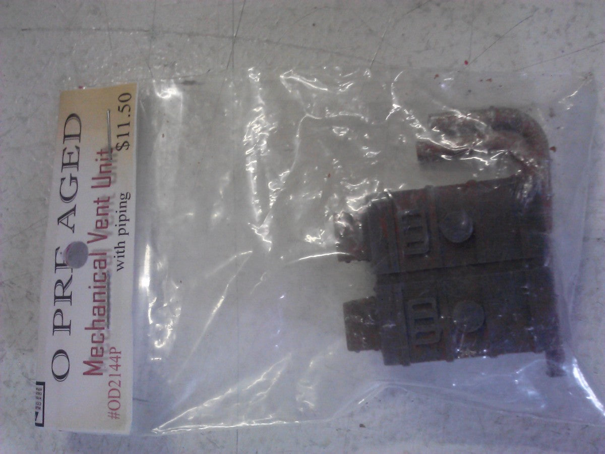 Model Tech Studios OD2144P O Scale Pre-Aged Mechanical Vent Unit