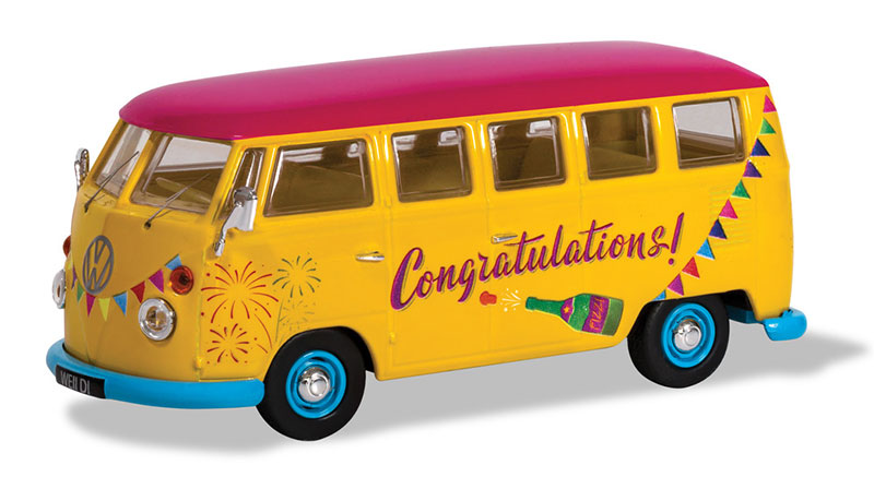 Corgi CC02736 1:43 Volkswagen Campervan Congratulations Diecast Model