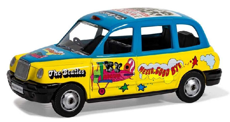 Corgi CC85930 1:36 The Beatles Hello Goodbye London Taxi Diecast Model