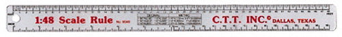 CTT 9048 O Scale Ruler 1:48