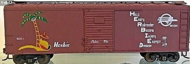 Bowser 3-1034 HO Mo-Pac English's Model Railroad Supply 40' Box Car Kit