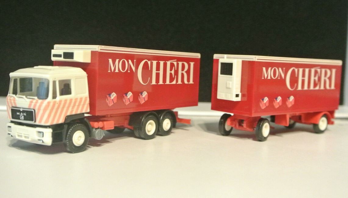Herpa 859041 HO Mon Cheri MAN Refrigerated Box Truck