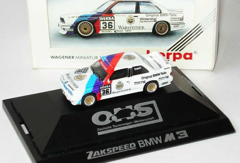 Herpa 3516 1:87 HO Zakspeed Warsteiner BMW M3 #36 Race Car