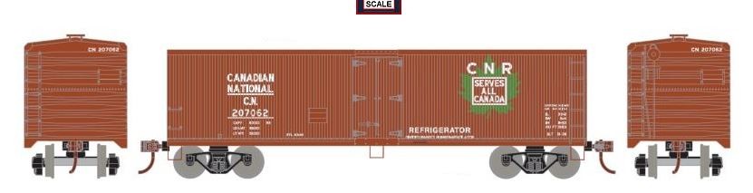 Roundhouse 85597 Canadian National 40' Wood-Side Reefer #207240
