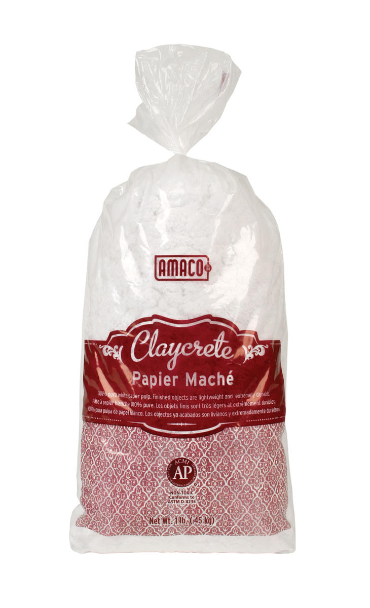 American Art Clay 41810B Claycrete Instant Papier Mache - 1 lb. Bag