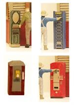 Model Tech Studios D0267 HO Classic Vending Machines 1930's-40's Era