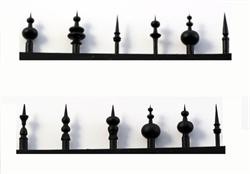 Model Tech Studios OD2245P O Scale Rooftop Lightening Rods & Finials