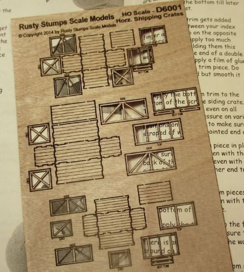 Rusty Stumps D6001 HO Wooden Shipping Crates