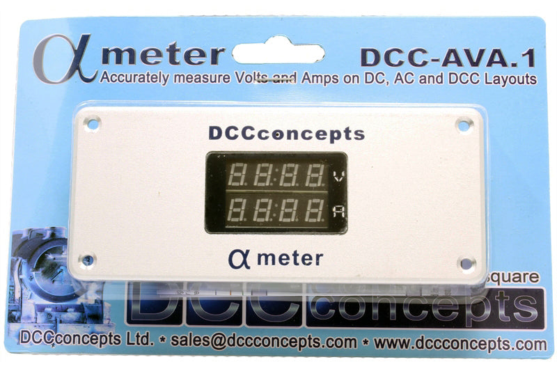 DCC Concepts DCDAVA1 Alpha Meter for DC/DCC