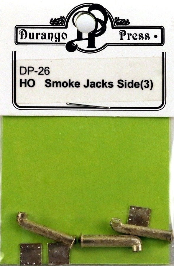 Durango Press DP-26 HO Scale White Metal Smoke Jacks (Pack of 3)