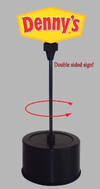 Miller Engineering 55-100 HO/O Denny's Rotating Sign