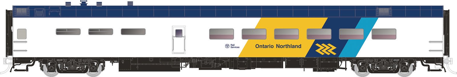Rapido Trains 124049 HO Scale Ontario Northland Lightweight Diner #1407