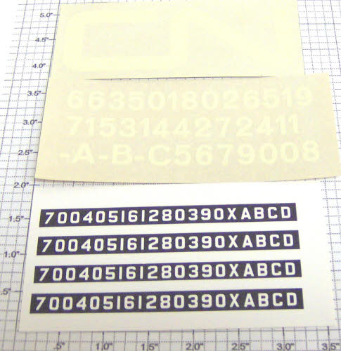 Walthers E-190 Canadian National Hood Diesel Decals