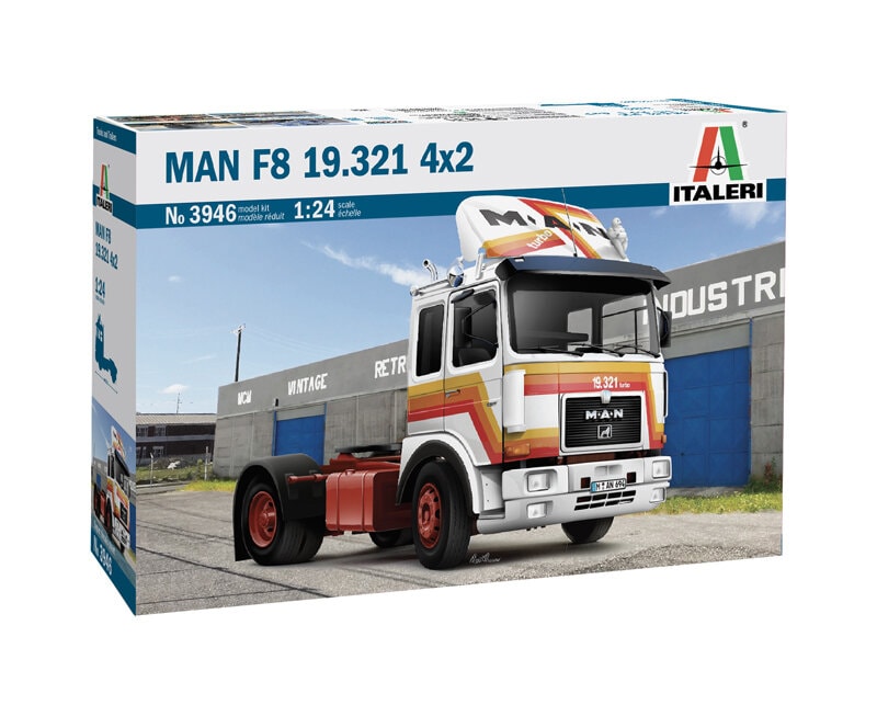 Italeri 3946 1:24 Man F8 19.321 2-Axle Tractor Plastic Model Kit