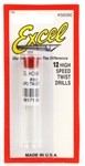 Excel 50080 #80 Drill Bits (Pack of 12)