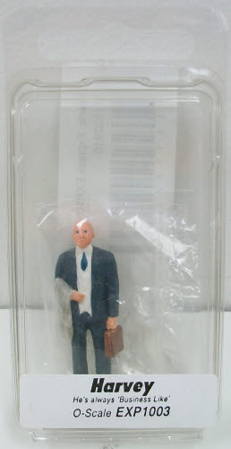 Scenic Express EX1003 O Scale Harvey He's Always Business Like Resin Figure