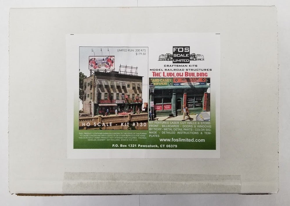 FOS Scale Limited 130 HO Scale The Ludlow Building Kit